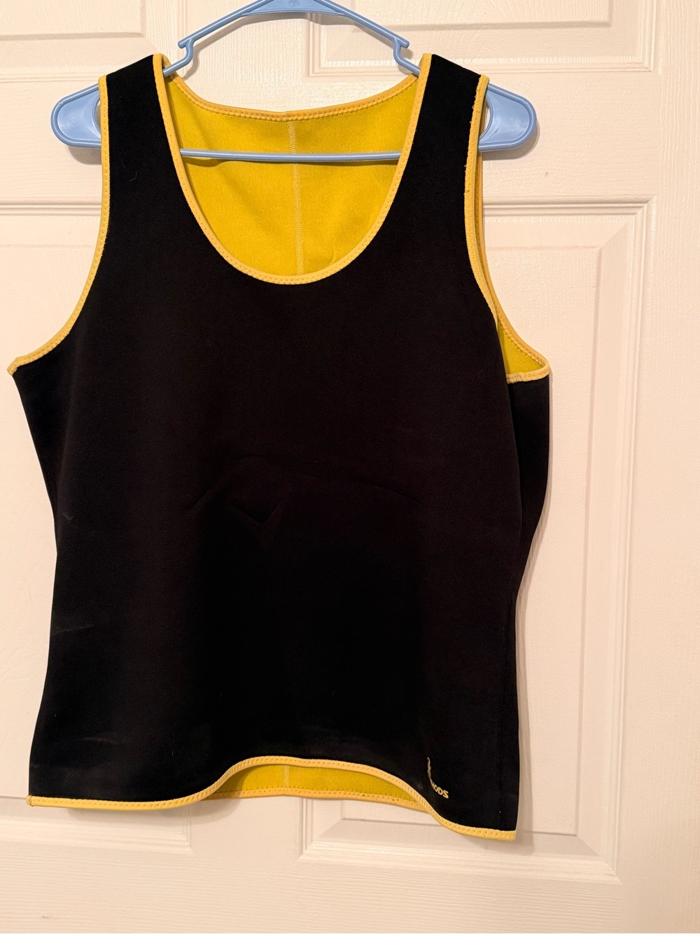 Gowoods Black & Yellow Athletic Men’s Sauna work out Tank Top